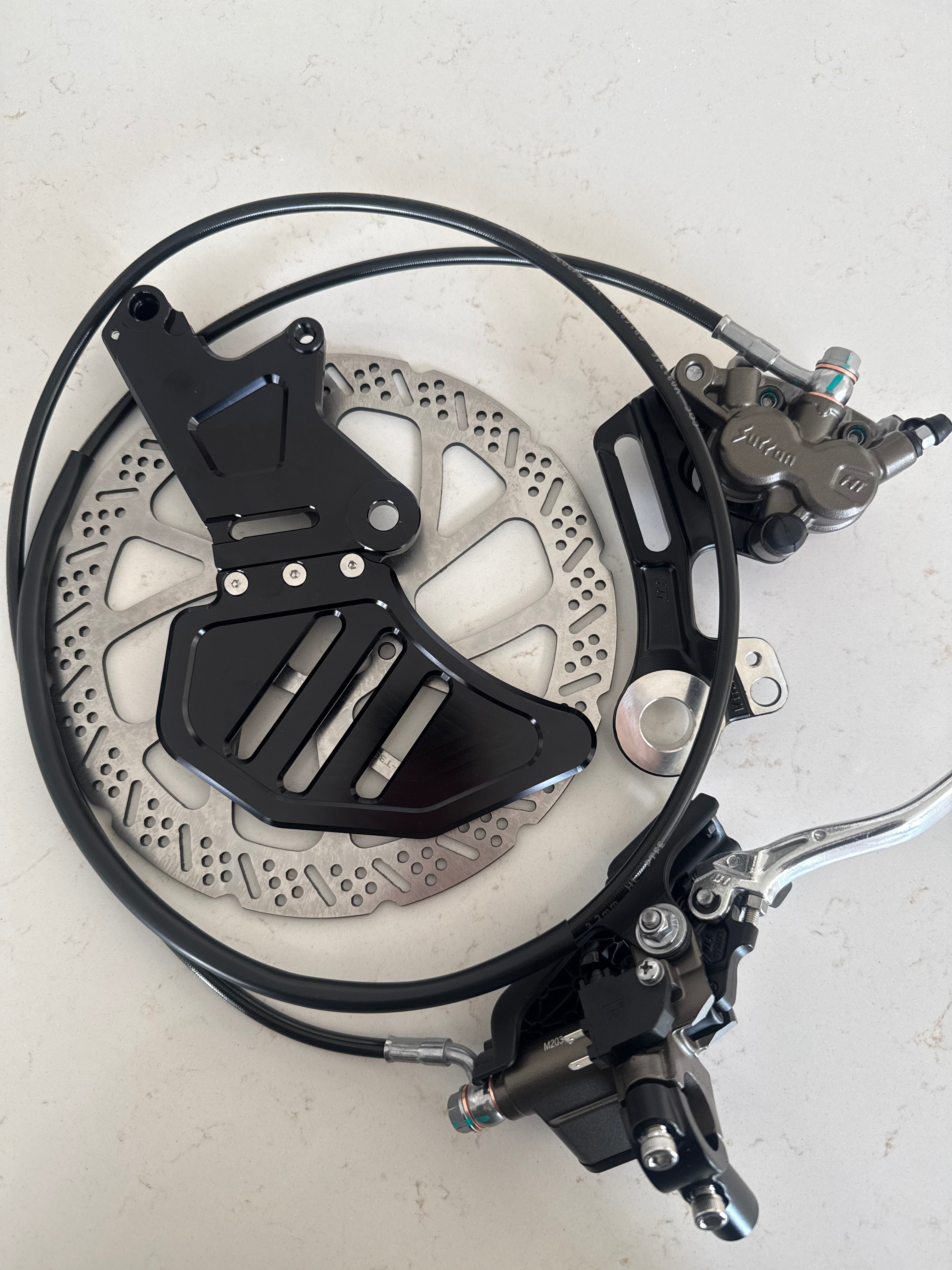 Rear moto brake kit with Ultra Bee OEM caliper for Sur-Ron Light Bee and E-Ride Pro