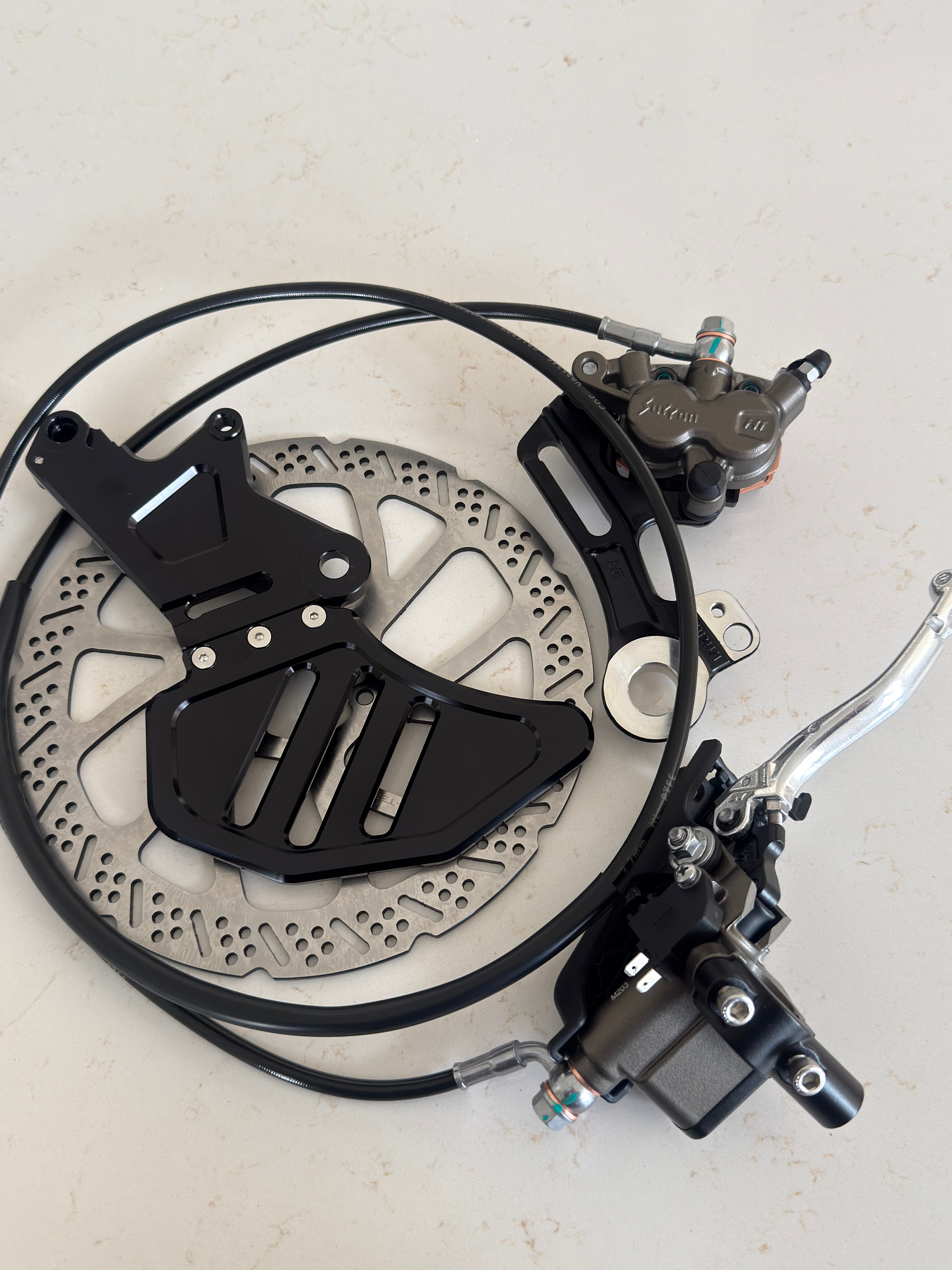 Ultra Bee-style rear brake kit for Talaria with 240mm rotor