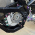 Aluminum motor cover for Surron LBX and E-Ride Pro, front view