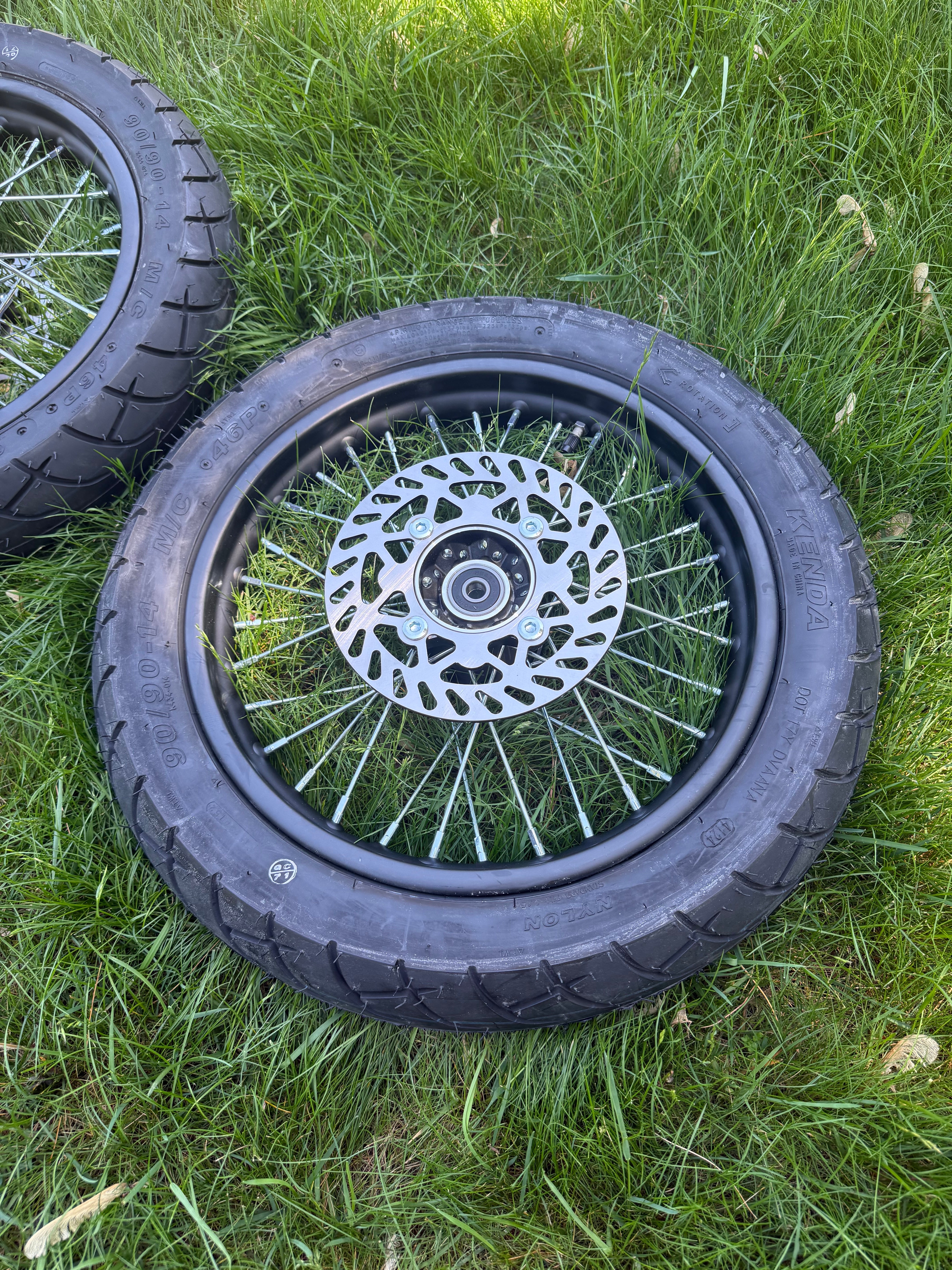14 inch supermoto wheel for Yozma, Tuttio and Heybike e-moto builds