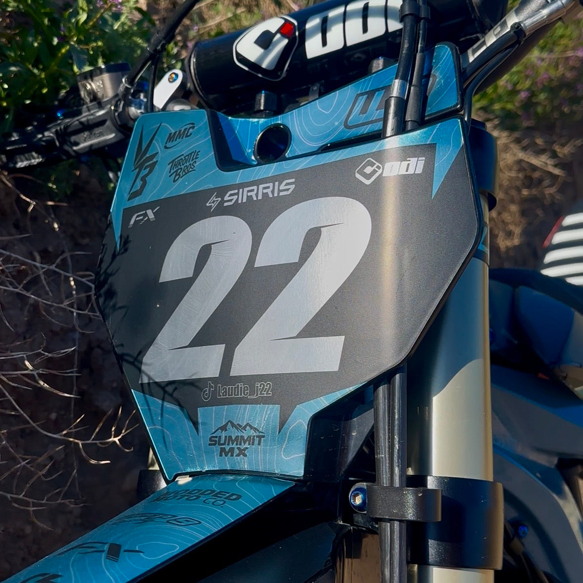 Customizable KTM 85 Number Plate Decal