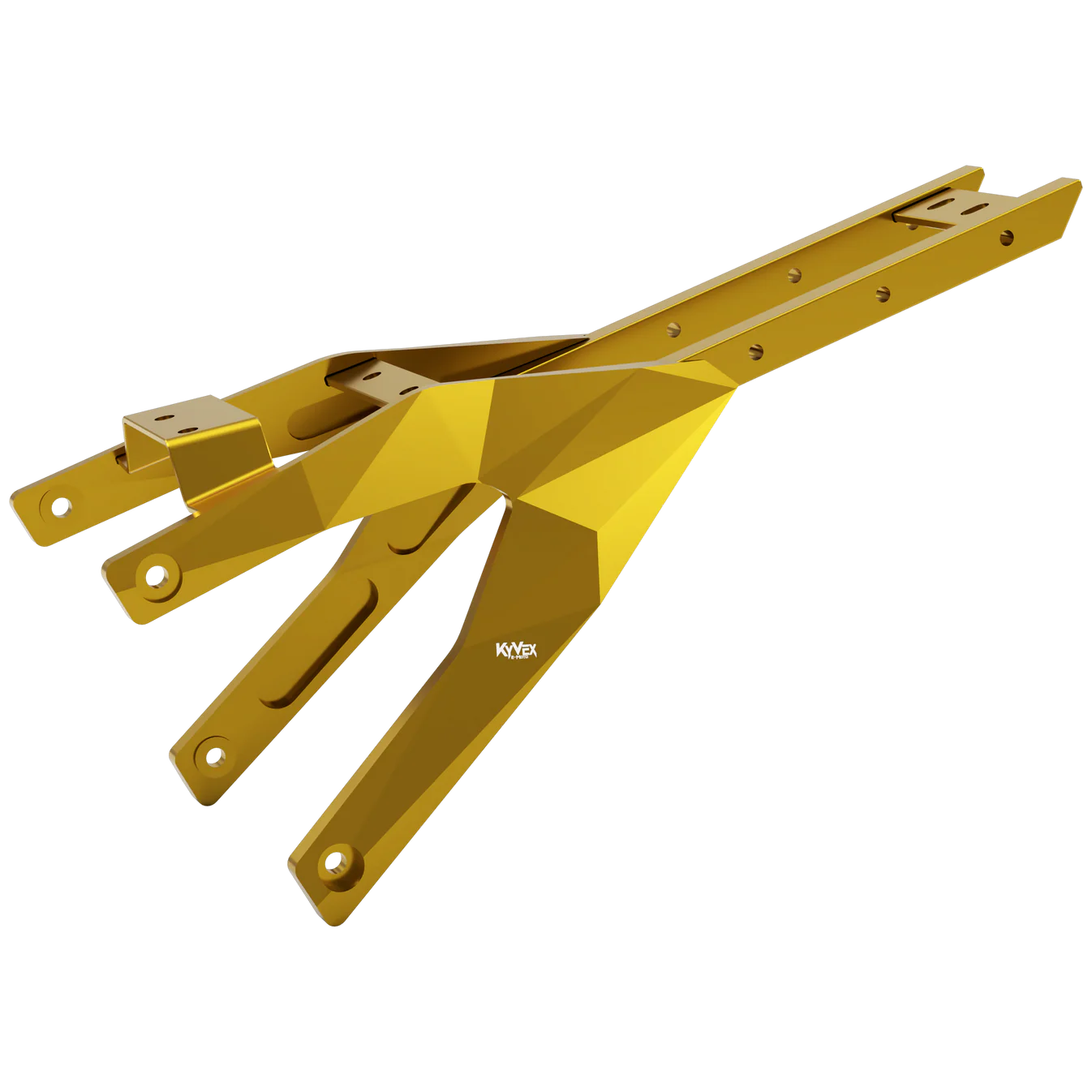 Anodized KyVex billet subframe in a premium color option for Sur-Ron Light Bee X