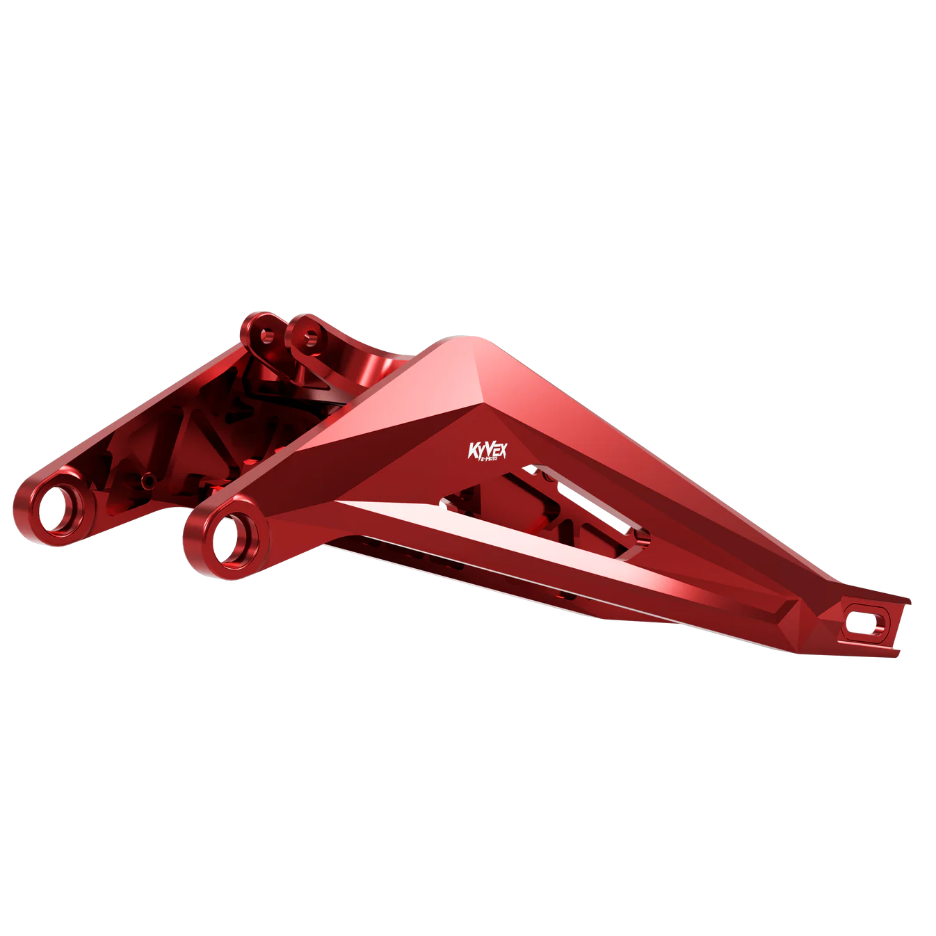 KyVex swing arm color variant showing custom powder coat finish for Sur-Ron
