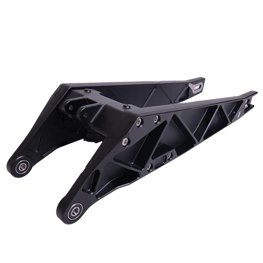 EBMX extended swingarm mounted on a Sur-Ron Light Bee