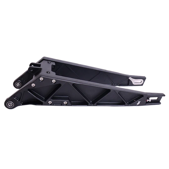 EBMX extended swingarm pivot and linkage detail