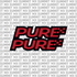 Pure fork tube decal — color option 5