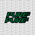 Pure fork tube decal — color option 3