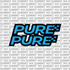 Pure fork tube decal — design detail
