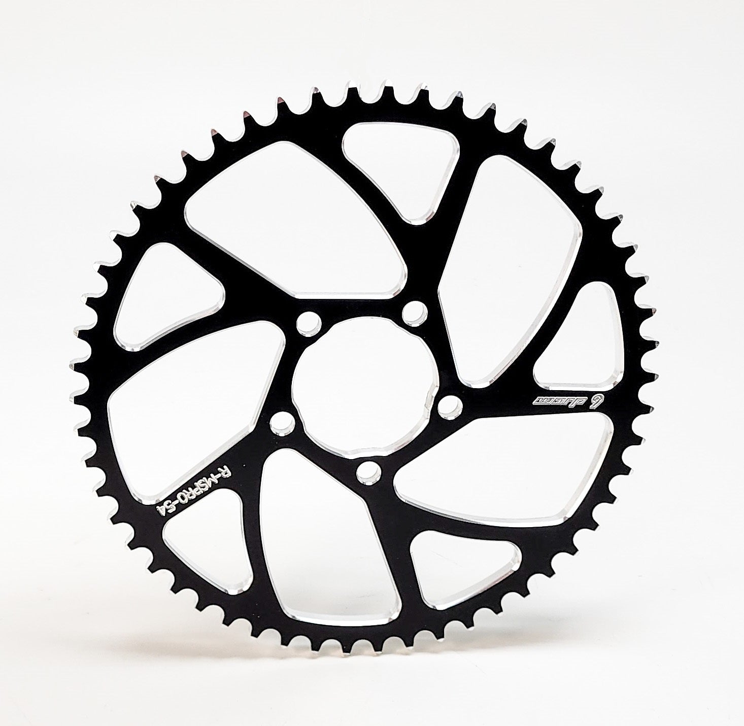 Warp 9 428 sprocket red anodized option showing tooth profile