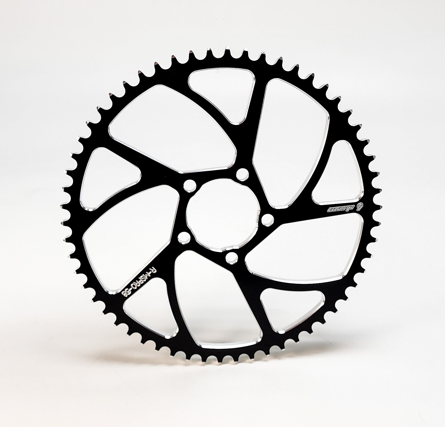 Warp 9 7075-T6 rear sprocket for Rawrr Mantis and Altis Sigma, black anodized