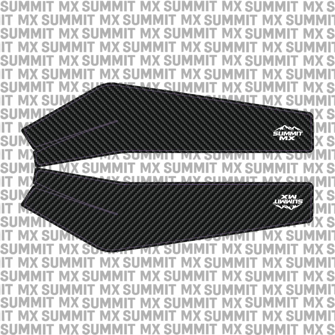 Carbon fiber style swing arm decal for ETM RTR