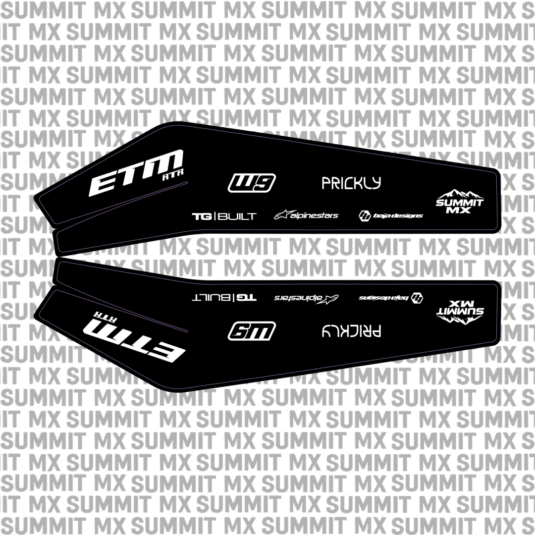 Summit MX swing arm decal for the ETM RTR