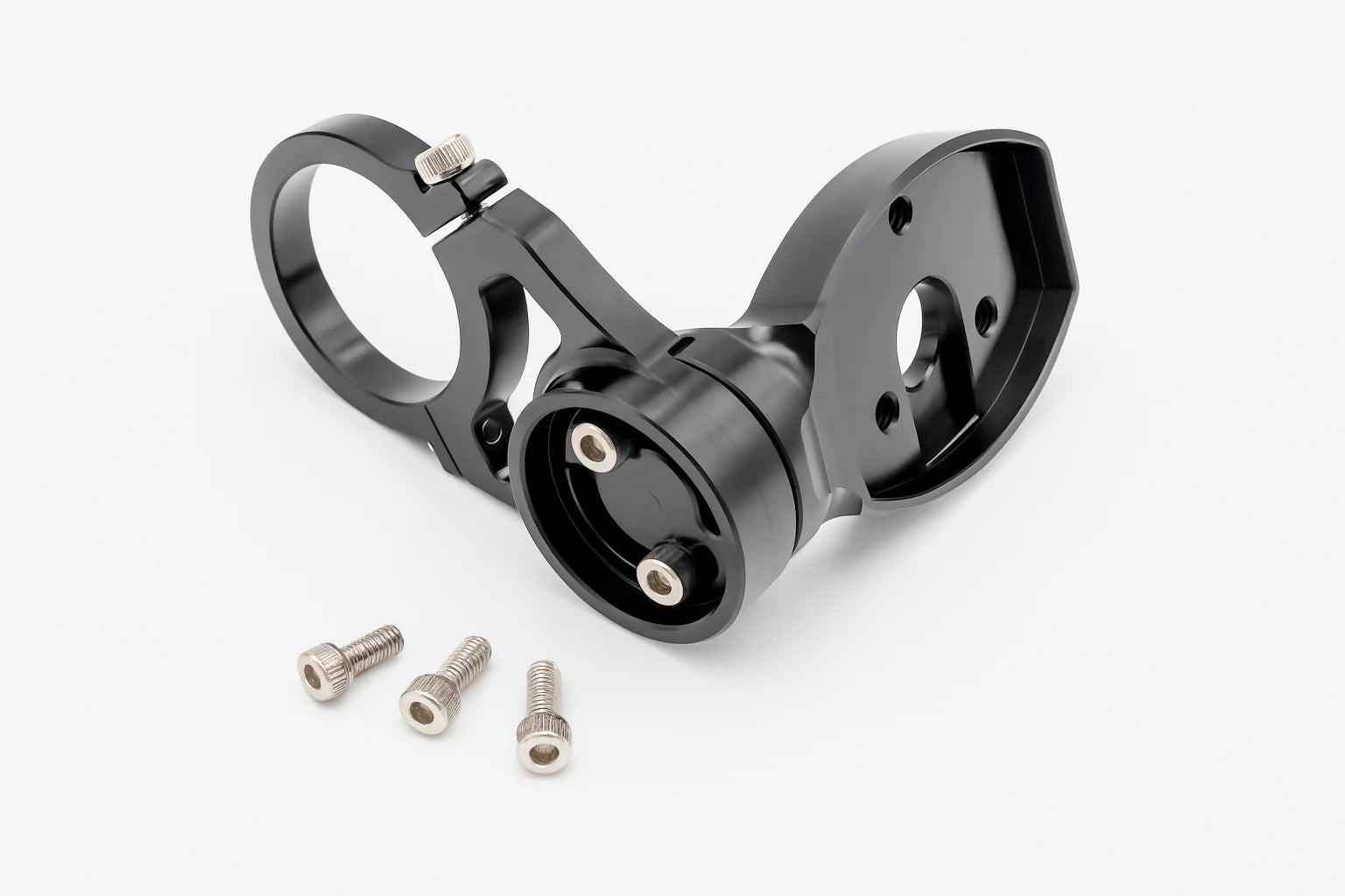 Warp 9 billet display mount for E-Ride Pro — low-profile design