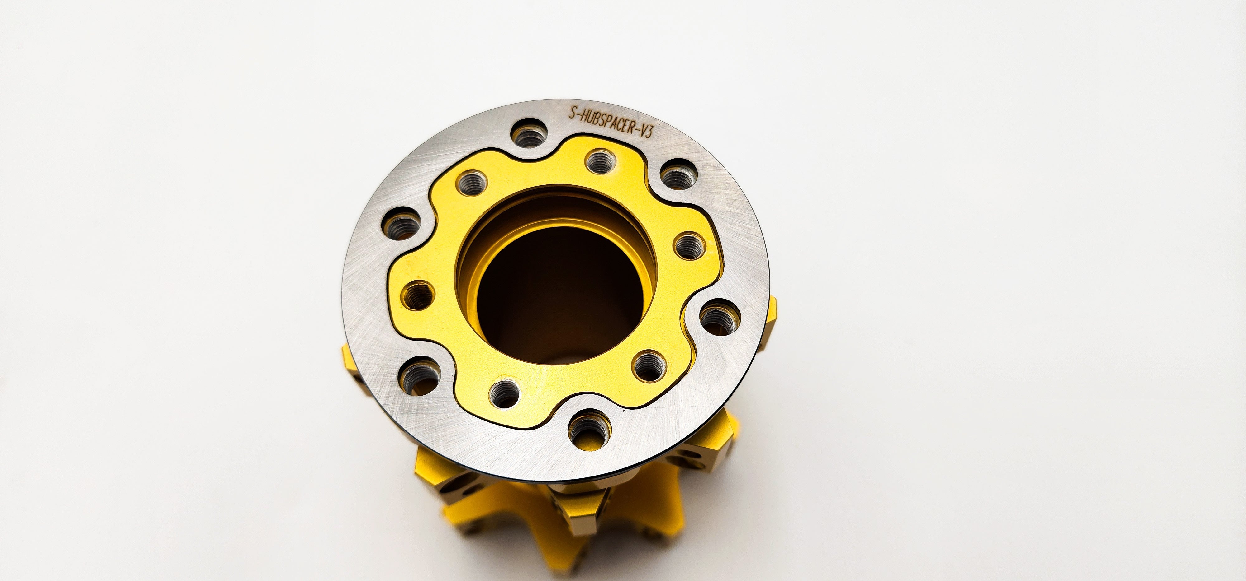 Warp 9 V3 rotor hub spacer adapter for Sur-Ron OEM rear rotor