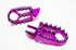 Warp 9 wide forged 7075-T6 foot pegs for Sur-Ron Light Bee