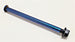 Warp 9 burnt-blue titanium rear axle with Fuji lock nut for Sur-Ron Light Bee
