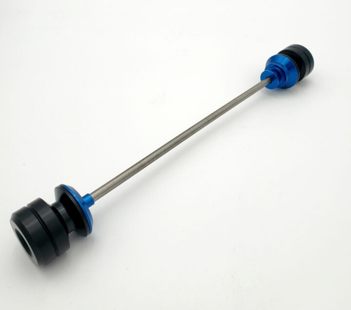 Anodized axle slider blocks shown in multiple color options