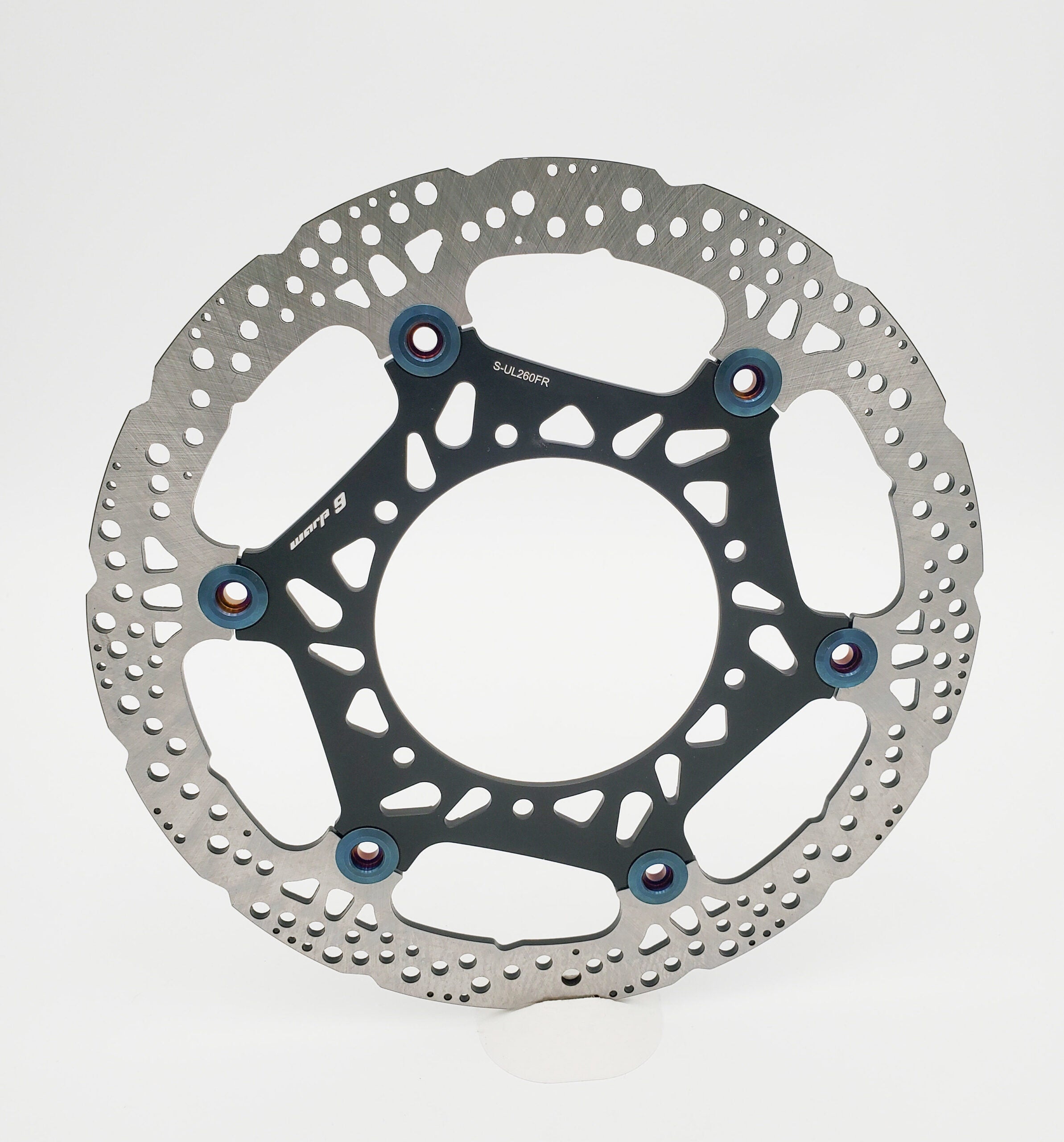 Warp 9 wave-cut fixed brake rotor for Sur-Ron Ultra Bee front and rear