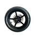 Supermoto rim and hub close-up for e-moto conversion