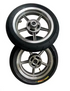 Silver supermoto wheel set for Tuttio, Yozma and ETM RTR e-motos