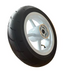 White supermoto wheels shown with included mounting hardware