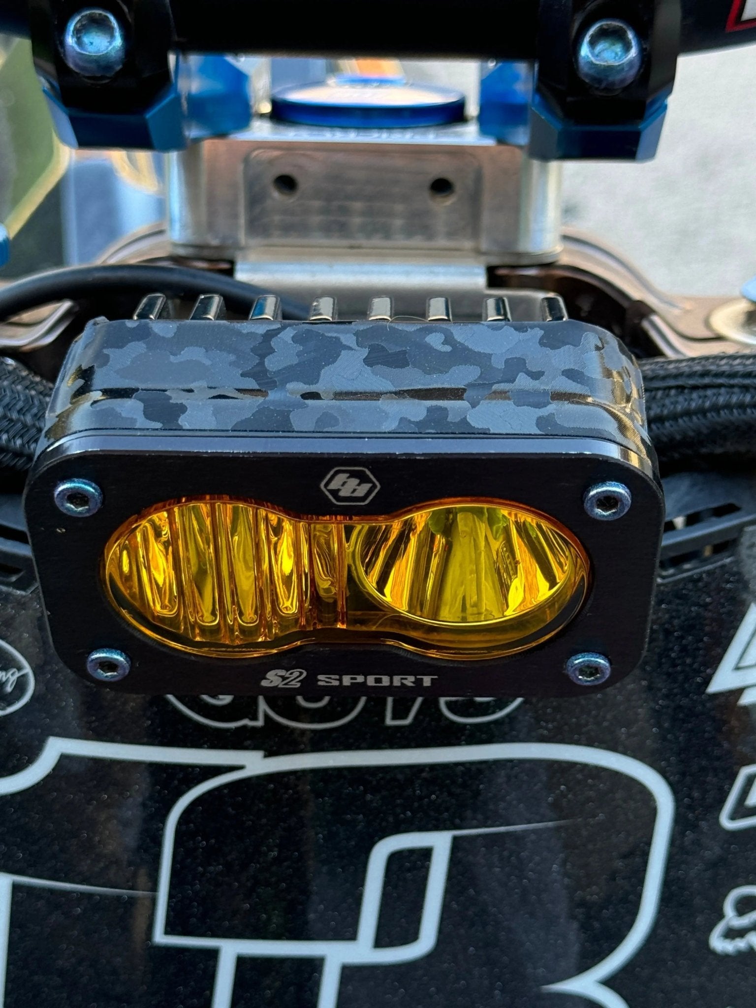 Baja Designs style headlight wrap — finish detail