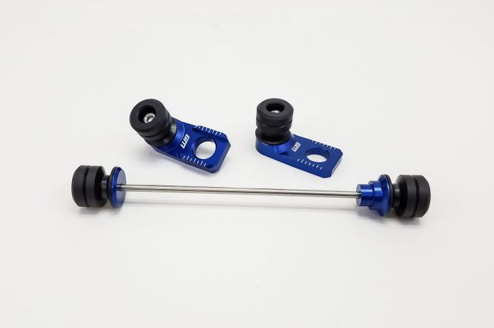 Warp 9 Axle Sliders Blue Set