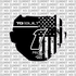 Stars & Stripes Number Plate Decal
