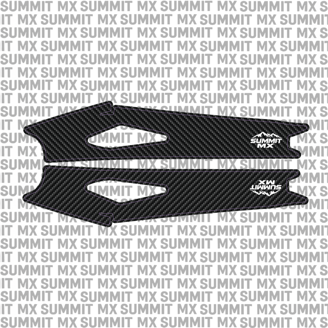 Carbon fiber pattern swing arm decal for Sur-Ron Hyper Bee
