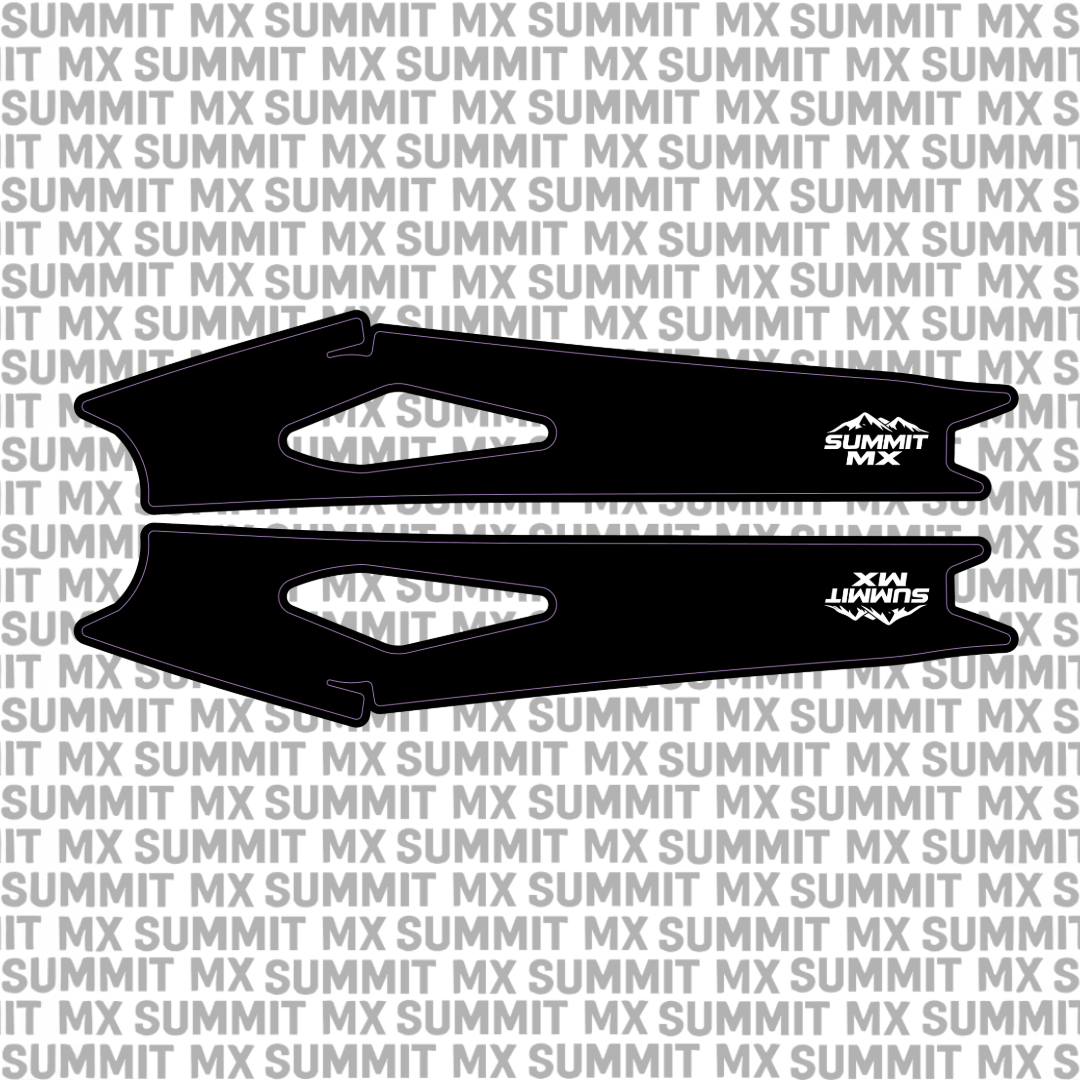 Minimal Summit MX swing arm decal on Sur-Ron Hyper Bee