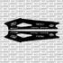Sur-Ron Hyper Bee swing arm decal in standard style on bike