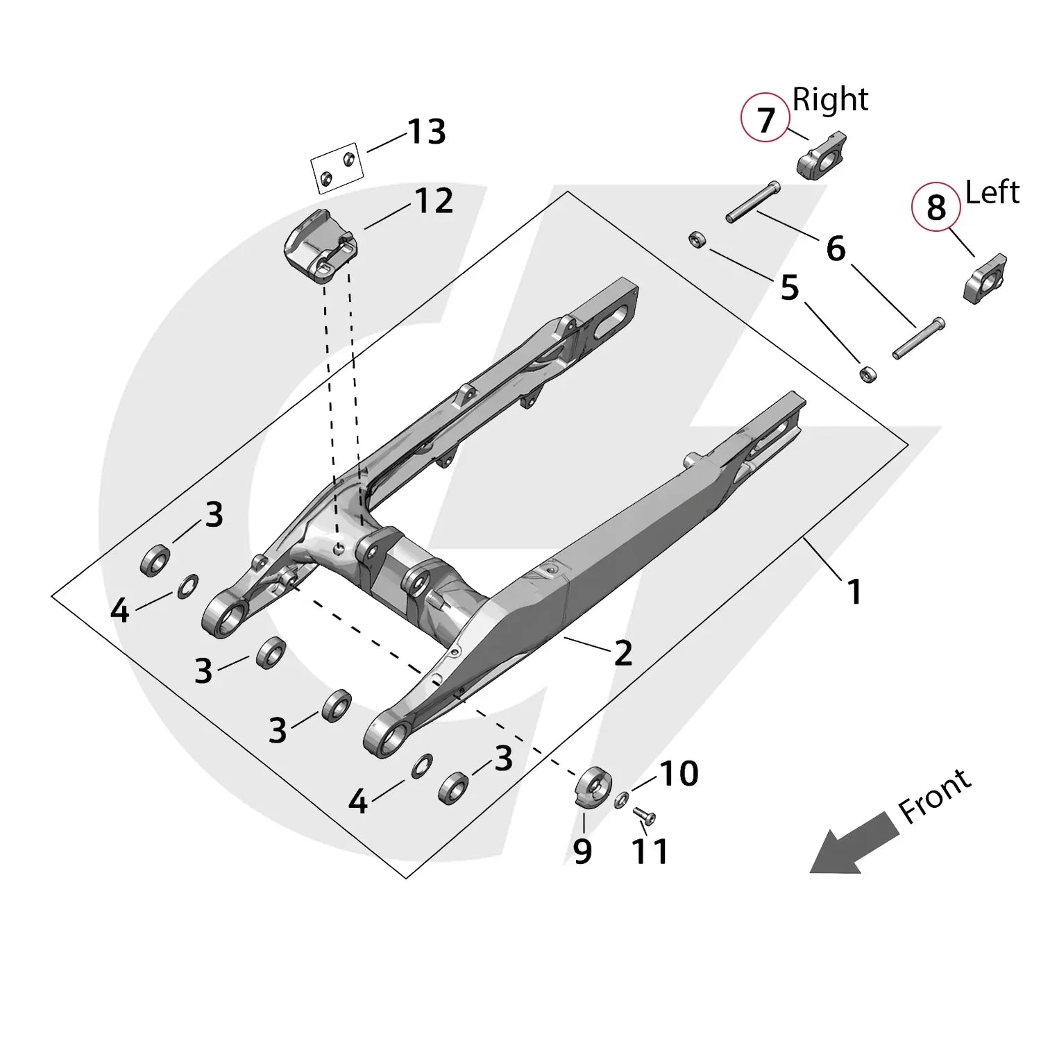 Surron Ultra Bee – Axle Chain Adjuster Block (Left / Right) | OEM
