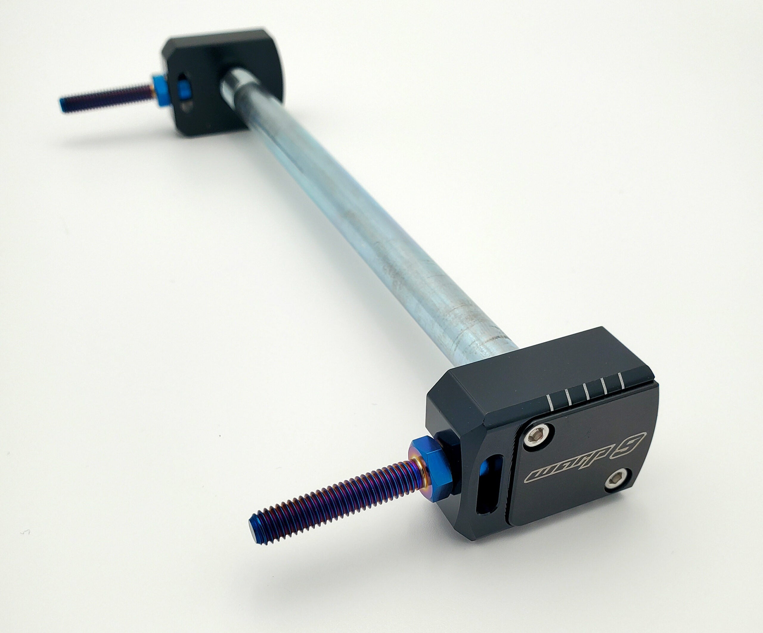 Warp 9 Lockdown captive axle blocks with titanium bolts for Talaria Sting and Talaria XXX