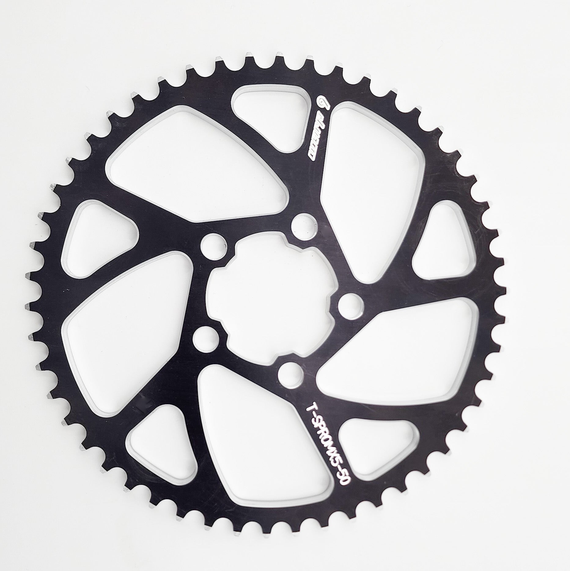 Warp 9 black-anodized 7075-T6 rear sprocket for Talaria Sting MX5