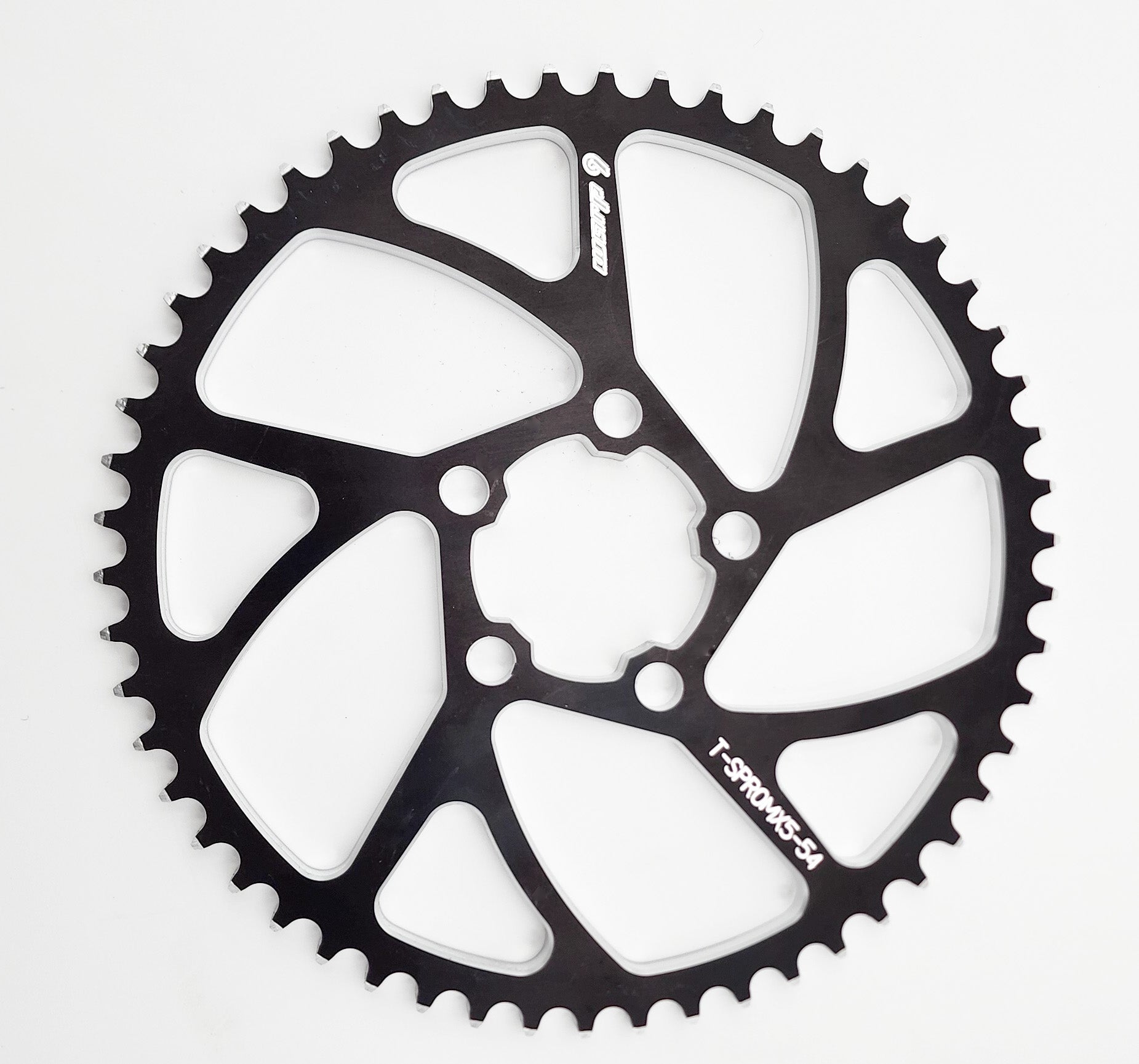 Warp 9 Talaria MX5 rear sprocket shown in 50T, 54T and 58T sizes