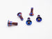 Warp 9 burnt blue titanium rear sprocket bolts for Talaria Sting MX5