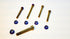 Warp 9 titanium rear linkage bolt kit with fully shanked bolts and Fuji lock nuts for Talaria Sting