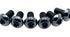 Titanium front rotor bolts for e-moto — installed on rotor