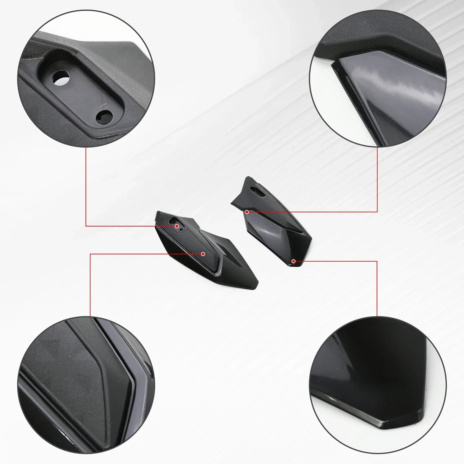 Surron Ultra Bee – Left and Right Hand Guard Windshield – Black | OEM