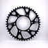 Aluminum rear sprocket available in 40T through 60T tooth counts