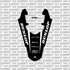 Sur-Ron Ultra Bee rear fender decal in a gloss finish