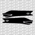 Ultra Bee swing arm decal — side profile on bike