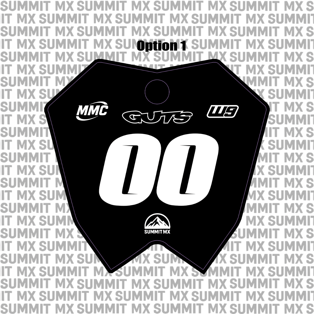 Summit MX pre-designed RTR number plate decal design option