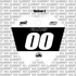 RTR number plate decal layout with custom number placement