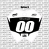 Holographic finish RTR number plate decal sample