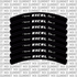 Excel rim decal set for e-moto wheels — 8-piece kit