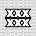 Talaria x3 "XXX" Fork Tube Decal