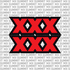 Talaria XXX fork tube decal — color option 4