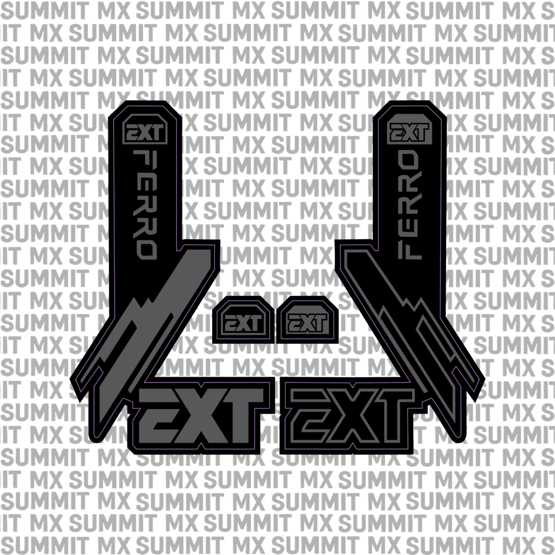 EXT Ferro fork tube decal — color option 1