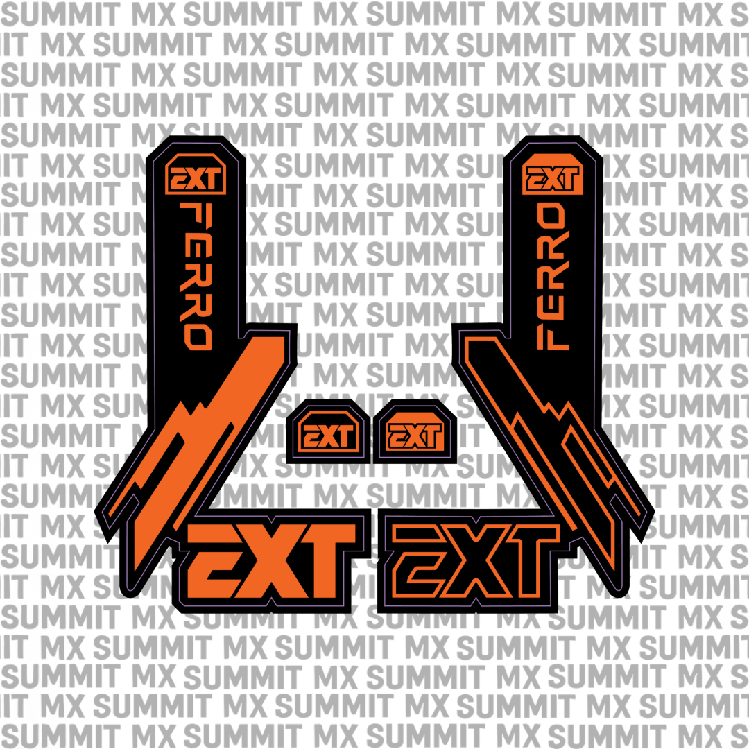 EXT Ferro fork tube decal — color option 2